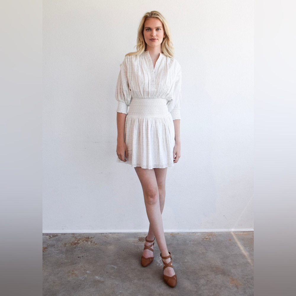 NEVER A WALLFLOWER Women's Smocked Waist Dress - Picture 1 of 7